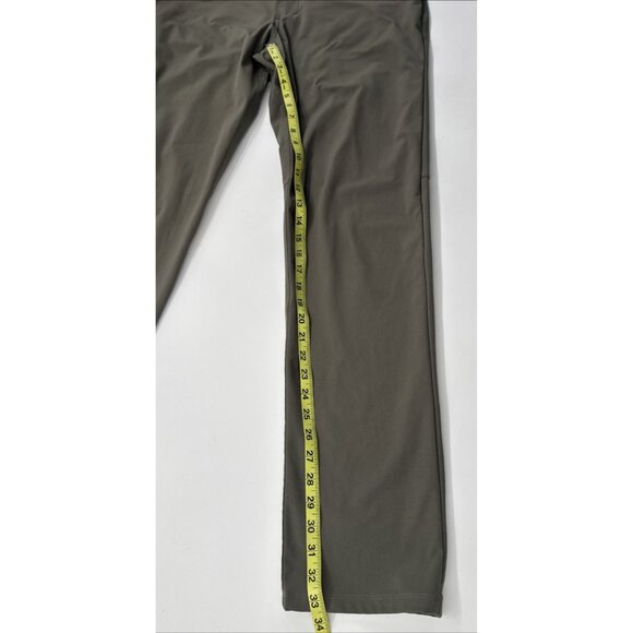 Lululemon Pants Mens 33 ABC 5 Pocket Slim Fit Warpstreme Stretch Green LM5ADFS - Picture 7 of 9